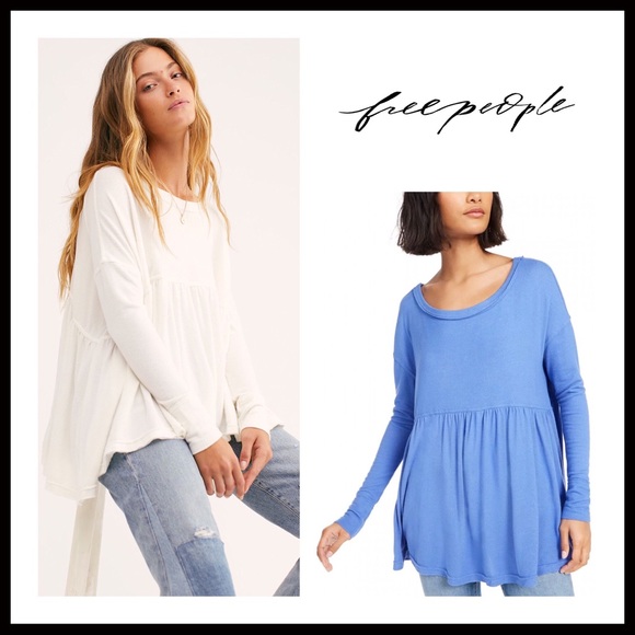 FREE PEOPLE BOHO FLOWY TUNIC TOP TEE A2C - Picture 16 of 16